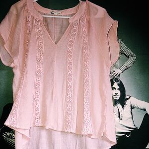 Pink Flowy Blouse
